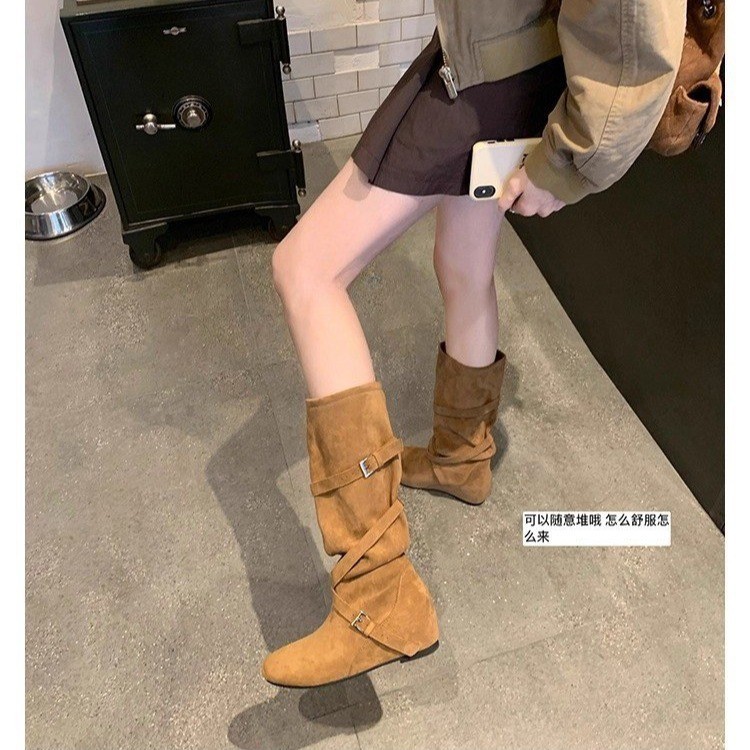 Knee High Sock Women - Damskie kozaki rycerskie 2026 nowy brytyjski