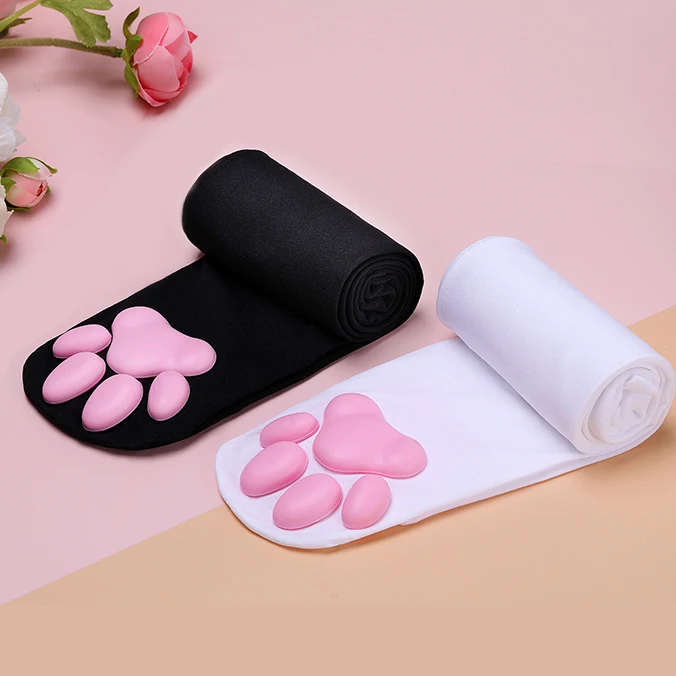Over Knee Kawaii 3D Cat Pad Ki – Knee High Sock Women recenzja i cena
