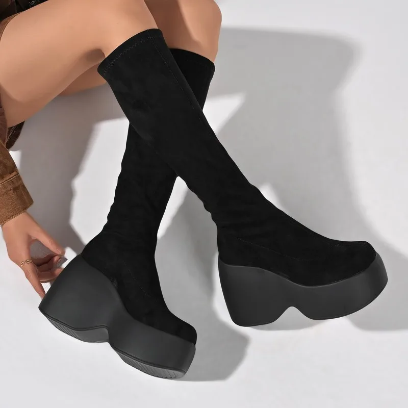 Zimowe Nowe Obcisłe Botki Skar – Knee High Sock Women recenzja i cena