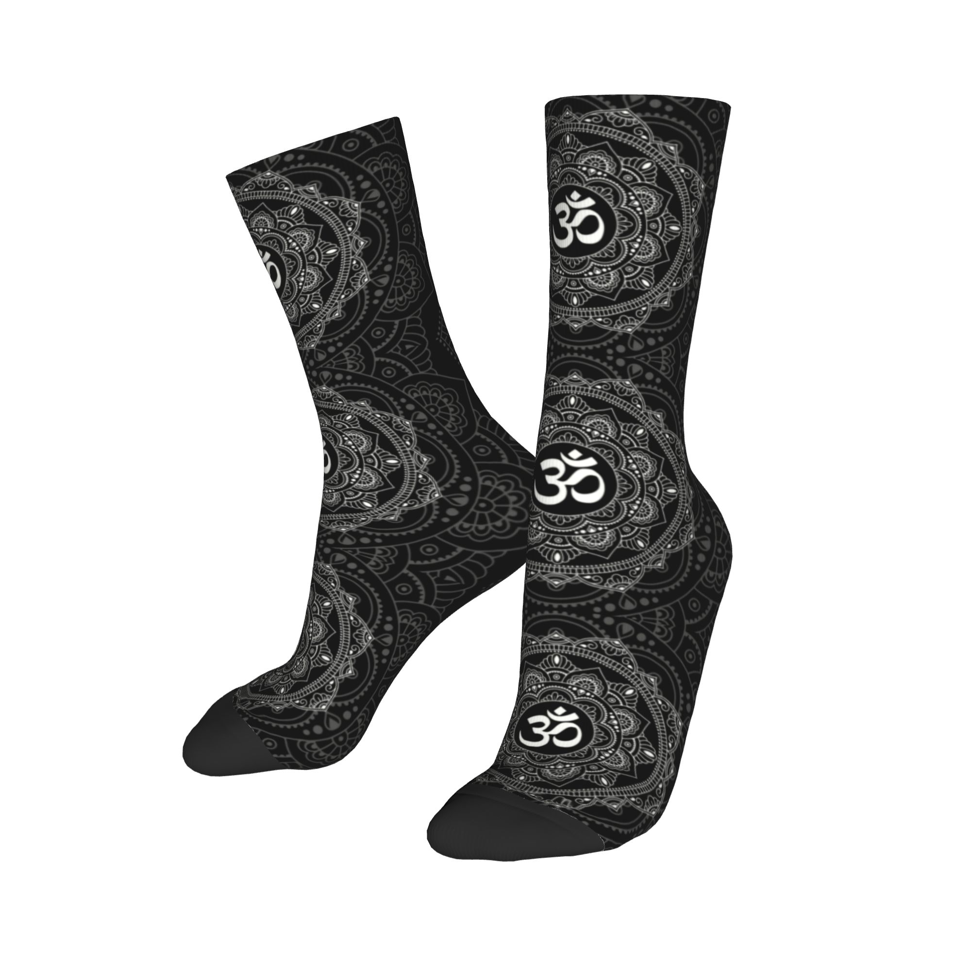 Skarpetki z mandalą Om, męskie – Dress Sock Men recenzja i cena
